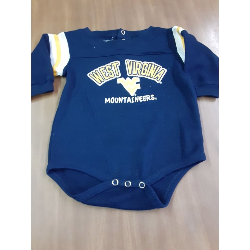 NCAA "West Virginia Mountaineers" one piece sz 12M